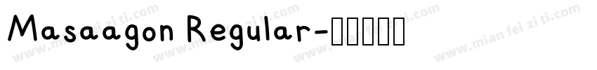Masaagon Regular字体转换
